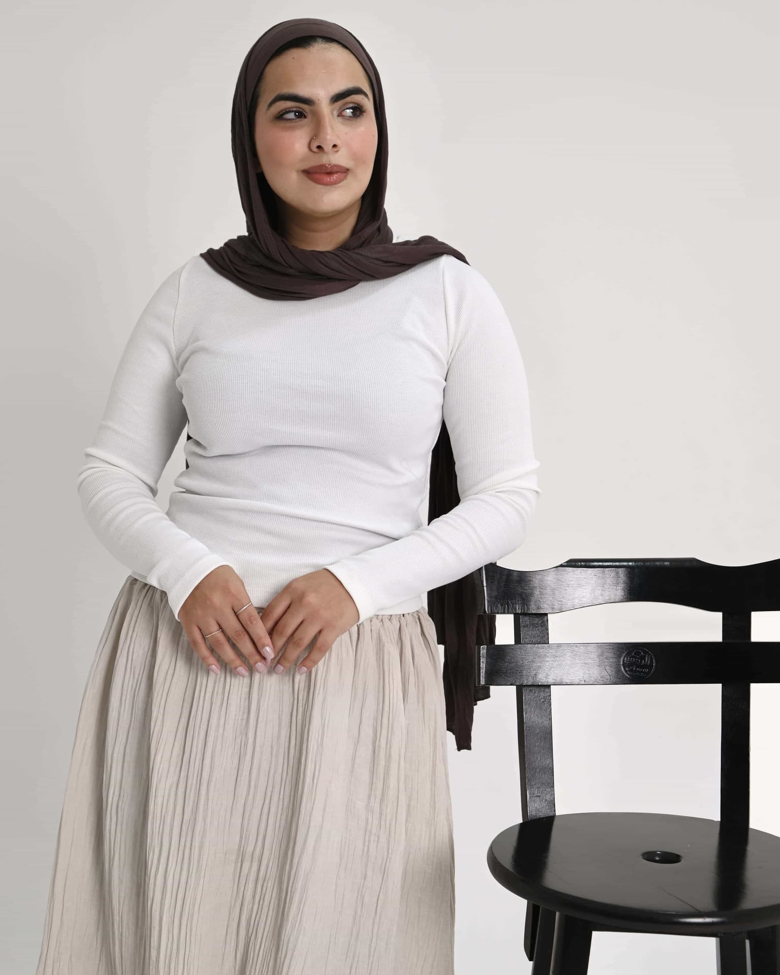 Pleated Modest Maxi Skirt